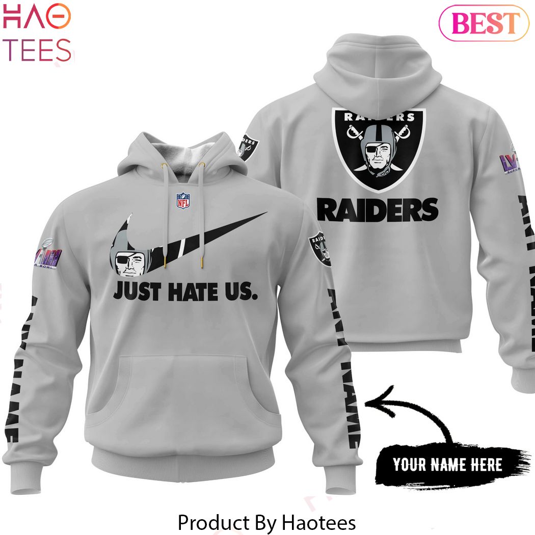 NEW Las Vegas Raiders Just Hate Us Hoodie