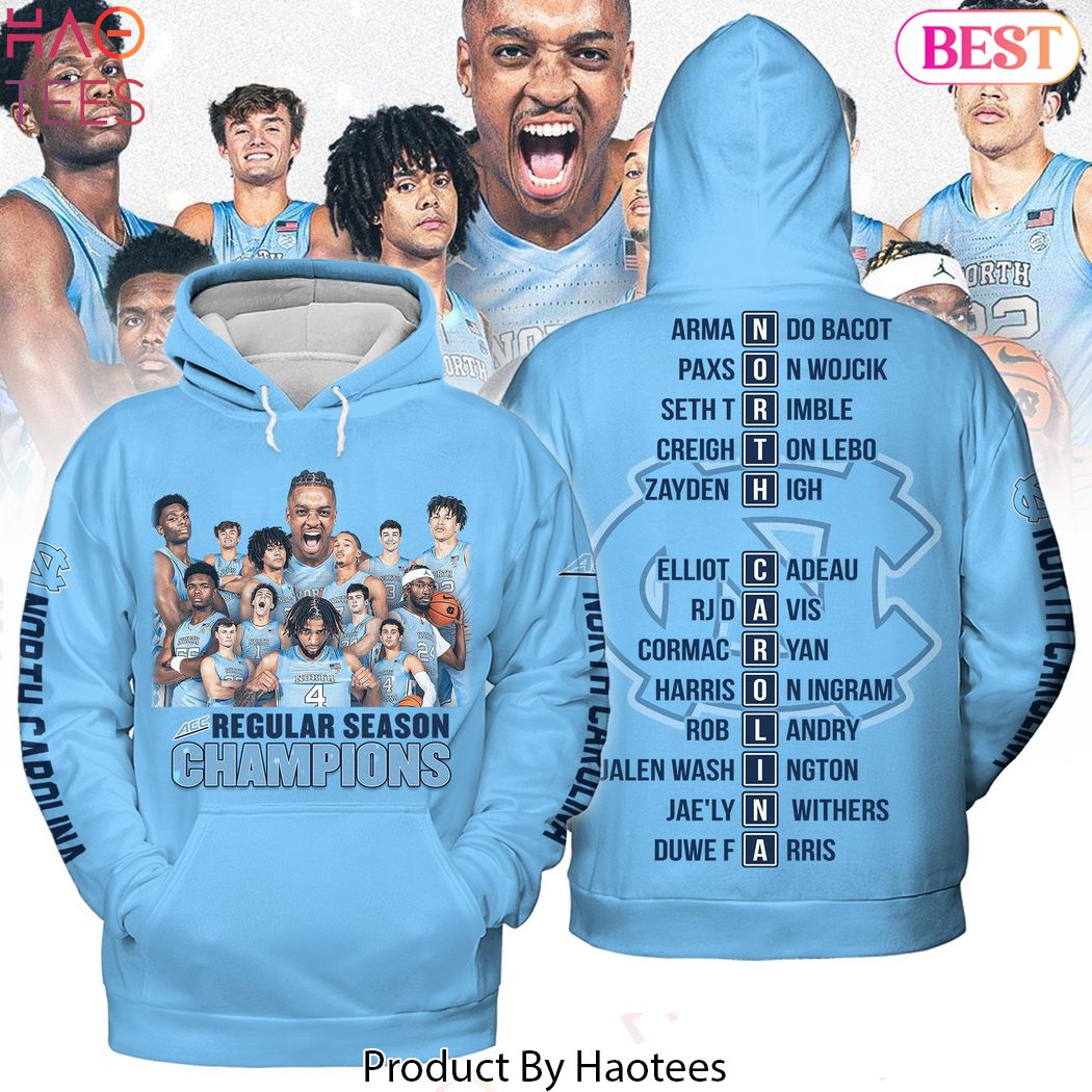 NEW Regular Season Champions North Carolina Tar Heels Hoodie