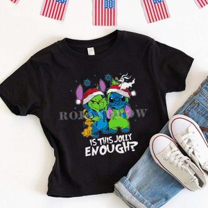 NEW Stitch Is This Jolly Enough_ ? Kids Shirt