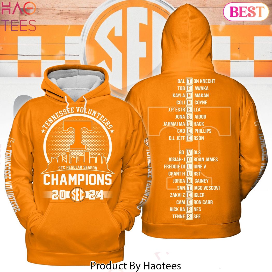 NEW Tennessee Volunteers SEC Regular Season Champions 2024 Hoodie