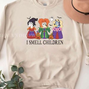 PREMIUM Bluey _I Smell children_ Hocus Pocus Halloween Sweatshirt