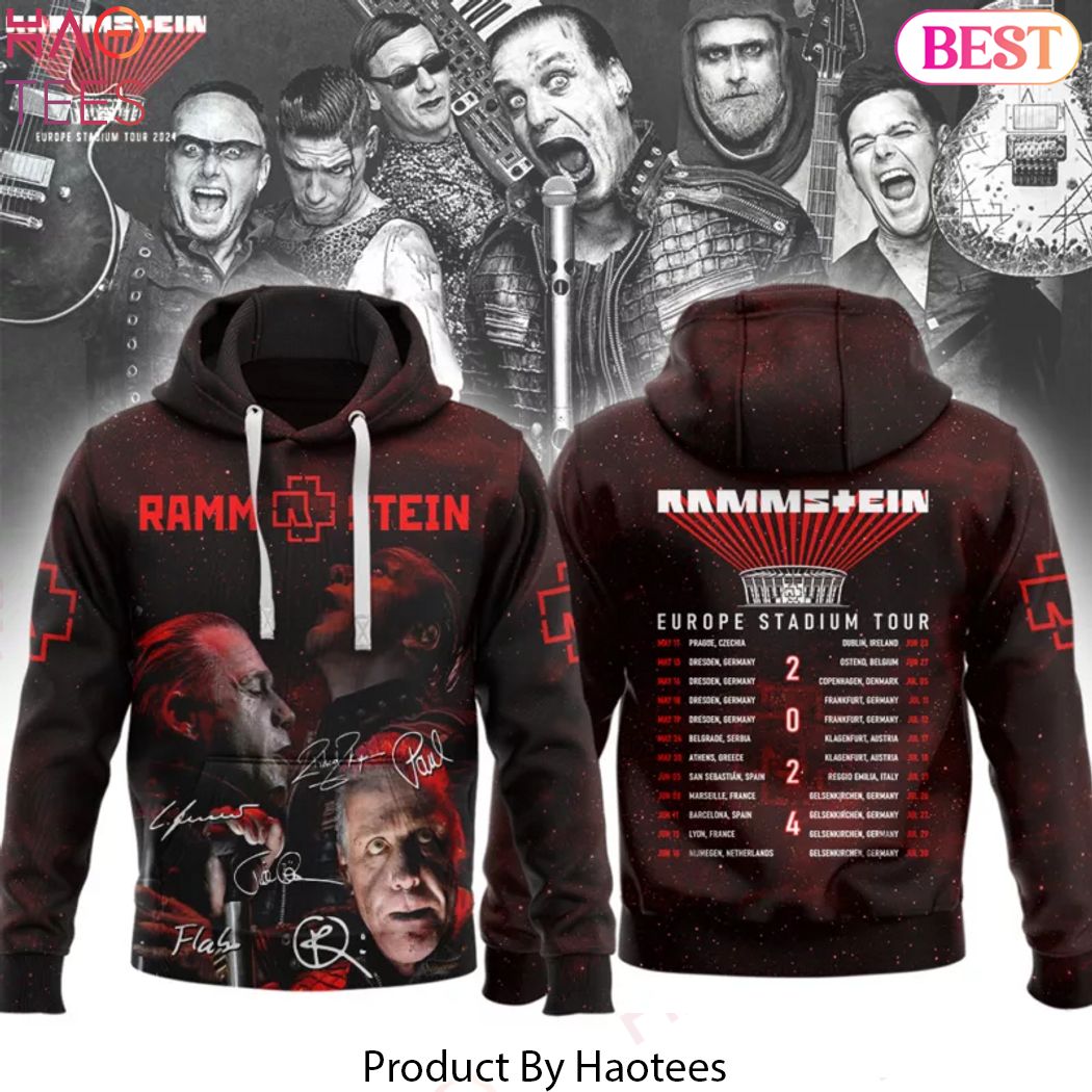 Rammstein Europe Stadium Tour 2024 Hoodie