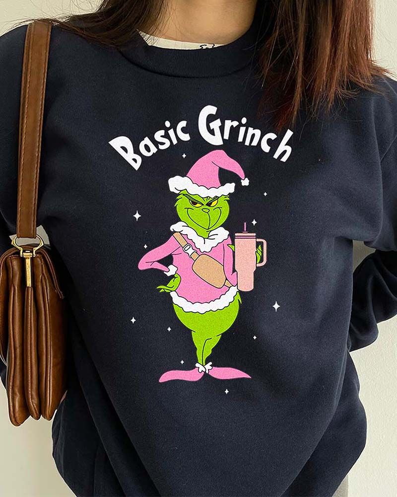 THE BEST Basic Grinch Christmas Sweatshirt