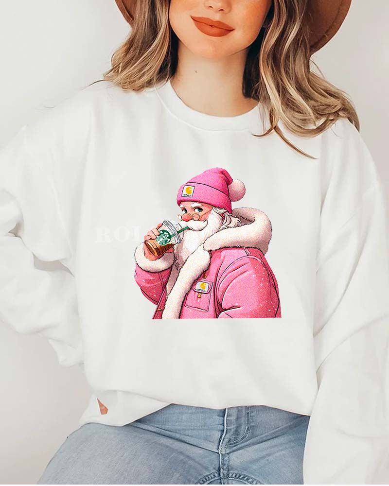 THE BEST Cool Santa Drink Christmas Sweatshirt