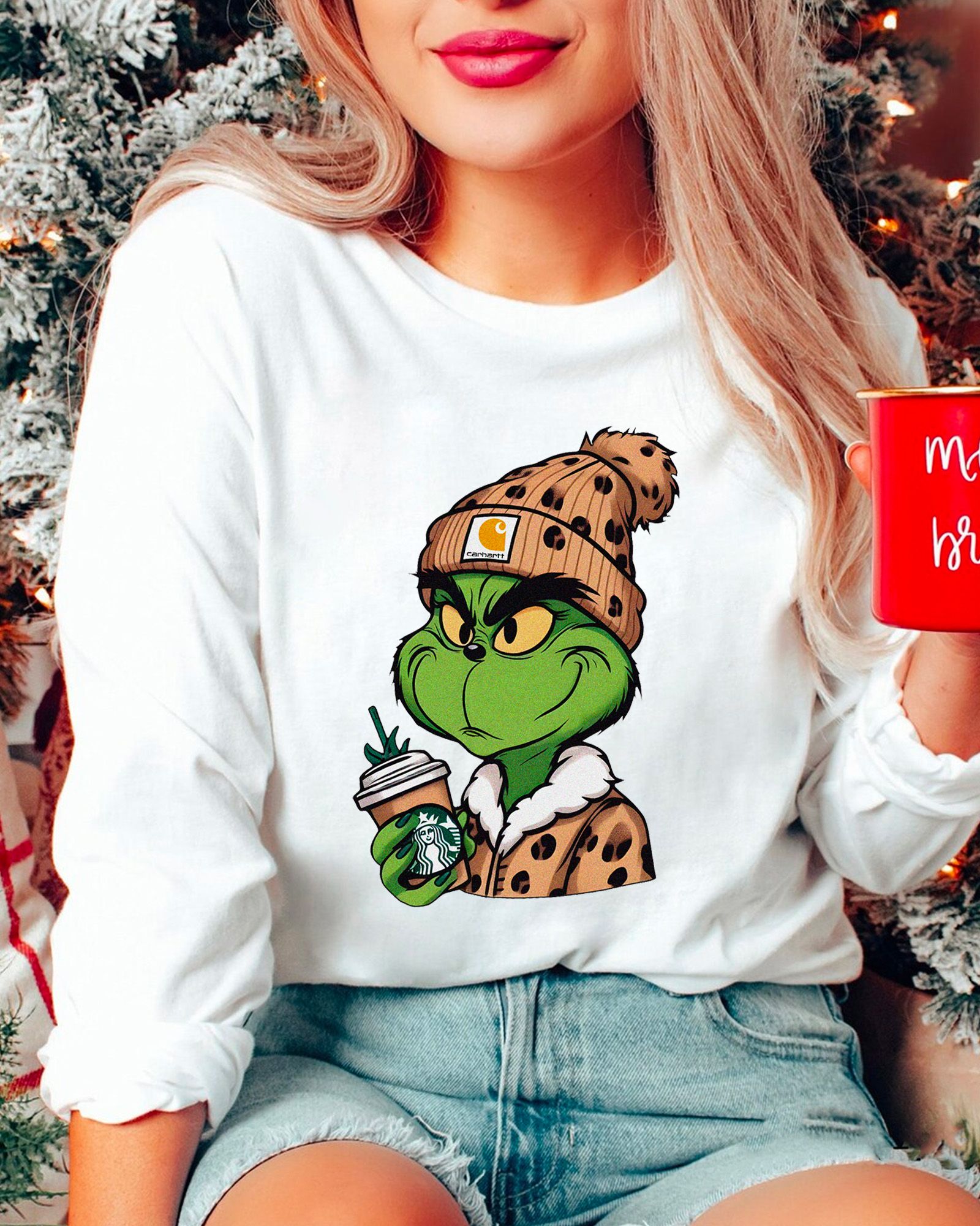 THE BEST Grinch Carhartt hat Sweatshirt THE BEST Grinch Carhartt hat Sweatshirt