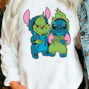 THE BEST Grinch & Stitch Christmas Sweatshirt