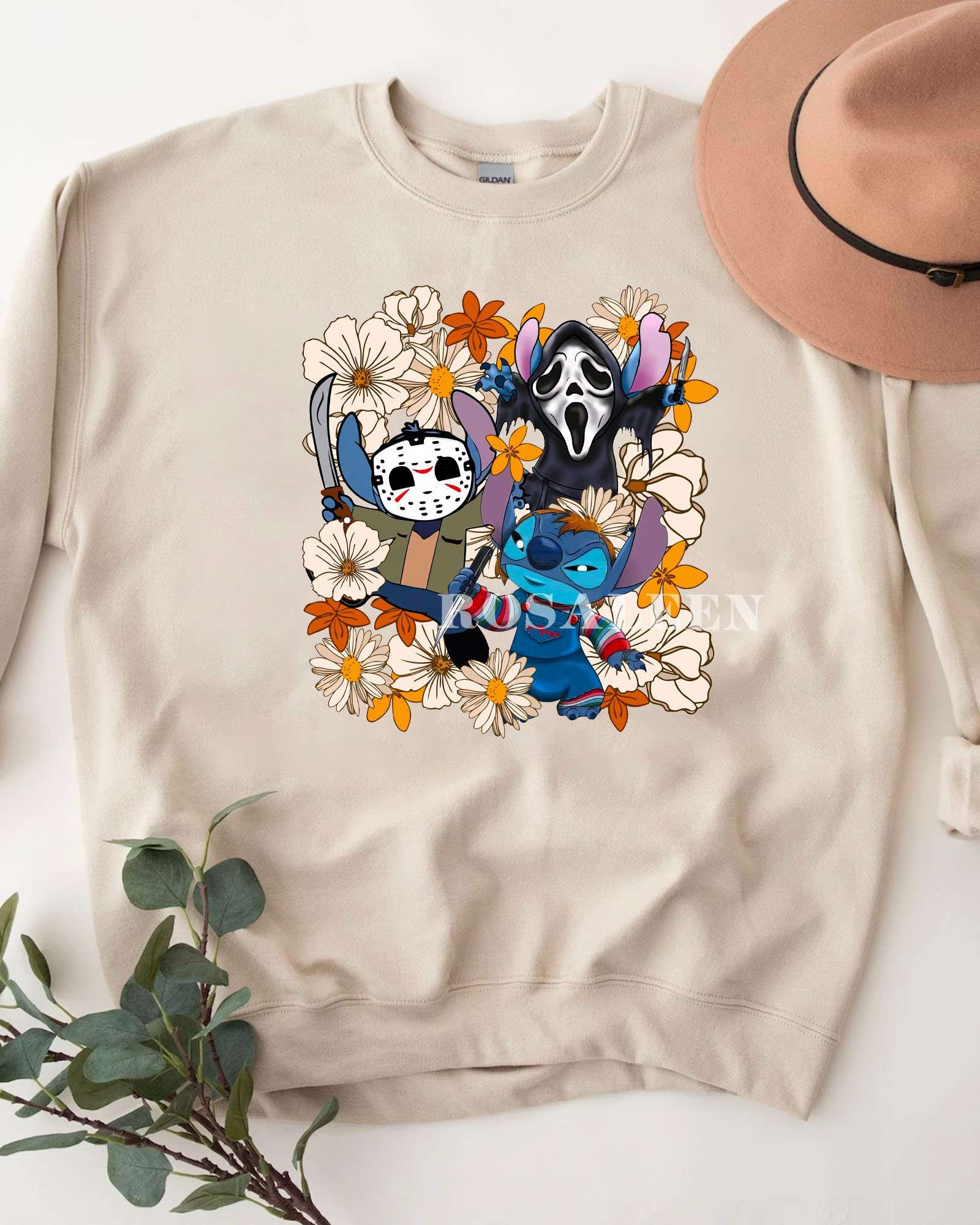 THE BEST Stitch Horror Halloween Sweatshirt, T-Shirt