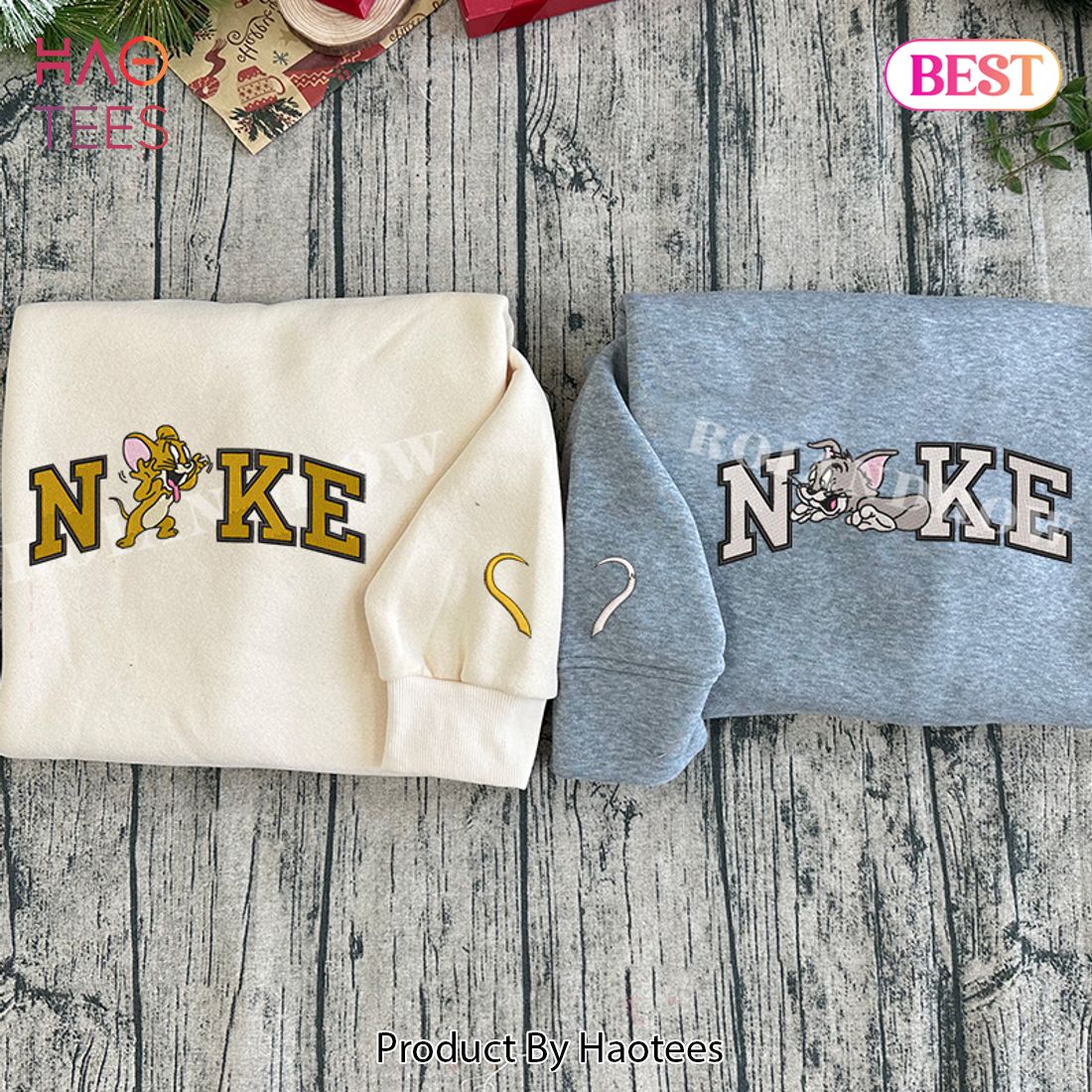 THE BEST Tom & Jerry Embroidered Youth Sweatshirt