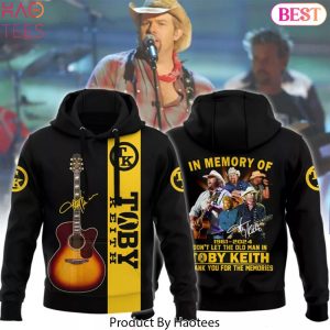 Toby Keith In Memory 1961-2024 Dont Let The Old Man In Thank You For The Memories Hoodie