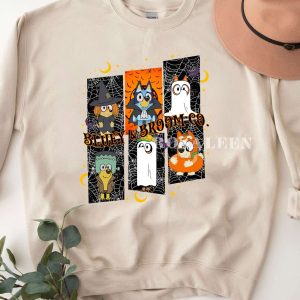 TRENDING Bluey and Broom Co Shirt Halloween Sweatshirt