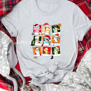 TRENDING Chrismas Bluey And Friends Kids Shirt