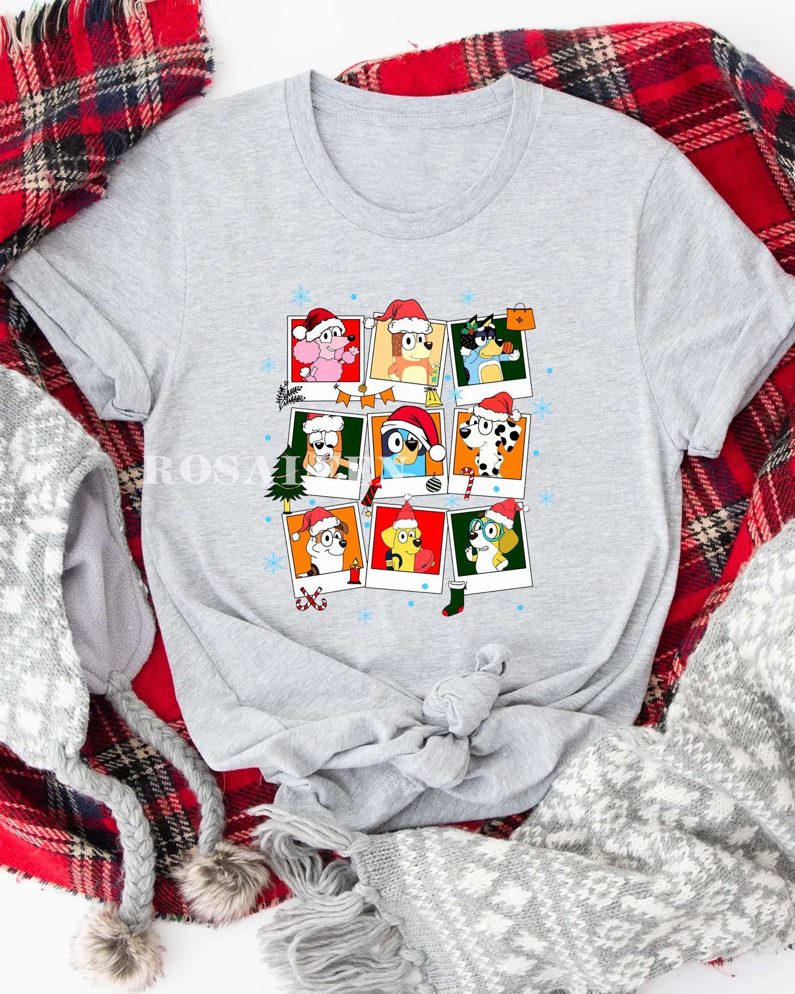 TRENDING Chrismas Bluey And Friends Kids Shirt TRENDING Chrismas Bluey And Friends Kids Shirt