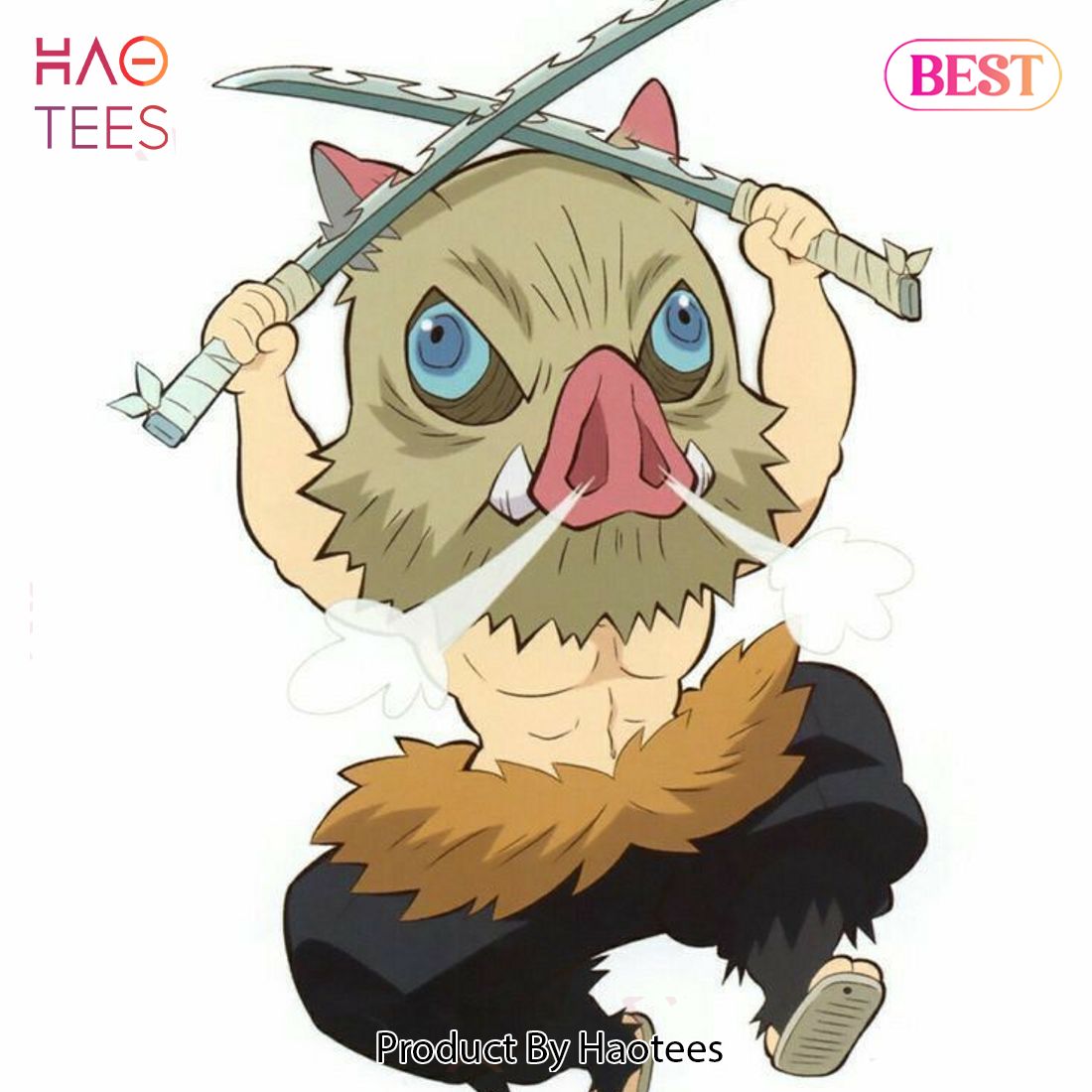 TRENDING Custom Inosuke - Embroidered Sweatshirt