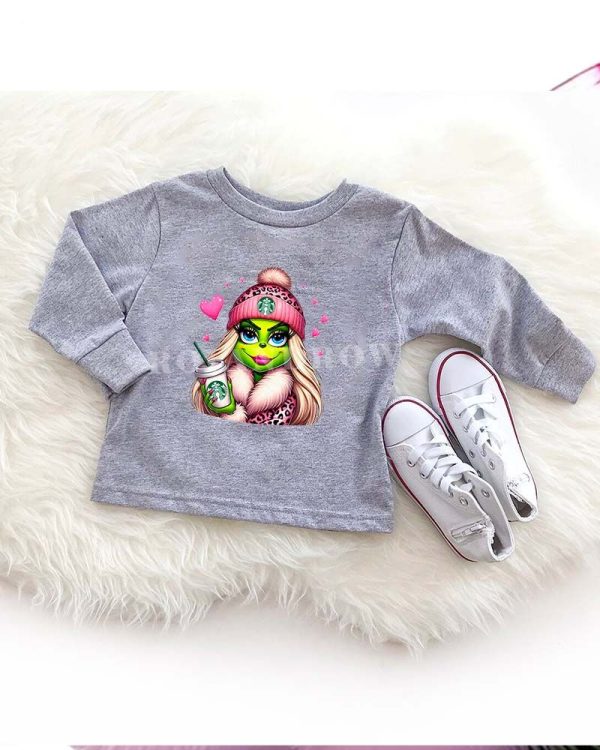 TRENDING Grinch Girl ? Kids Shirt  Copy