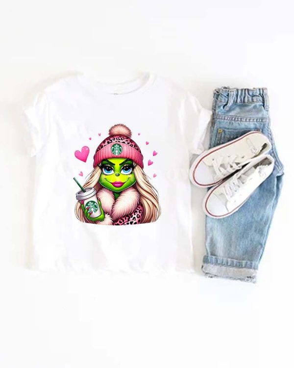 TRENDING Grinch Girl ? Kids Shirt  Copy