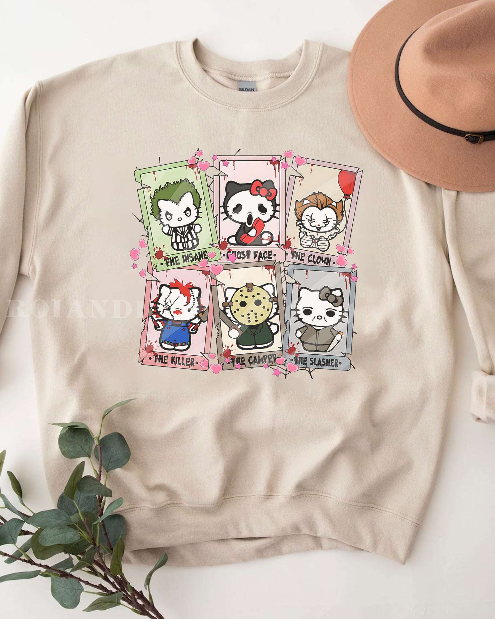 TRENDING Halloween Tarrot Hello Kitty Shirt TRENDING Halloween Tarrot Hello Kitty Shirt