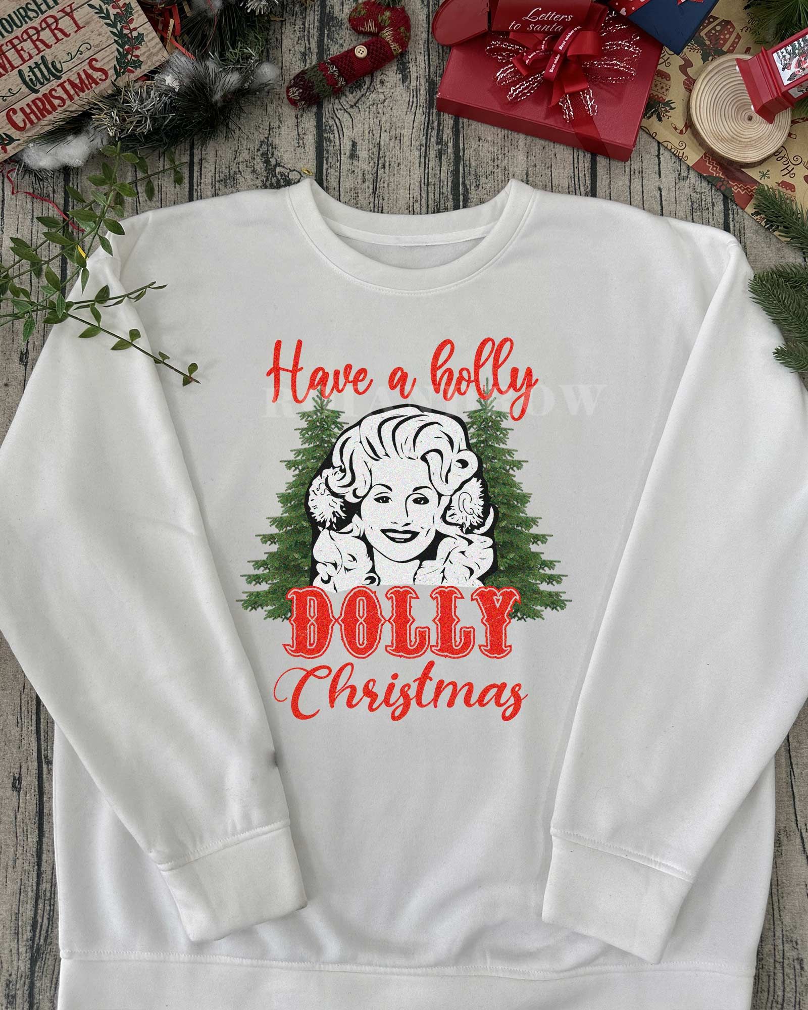TRENDING Have A Holly Dolly Christmas Christmas Sweatshirt TRENDING Have A Holly Dolly Christmas Christmas Sweatshirt