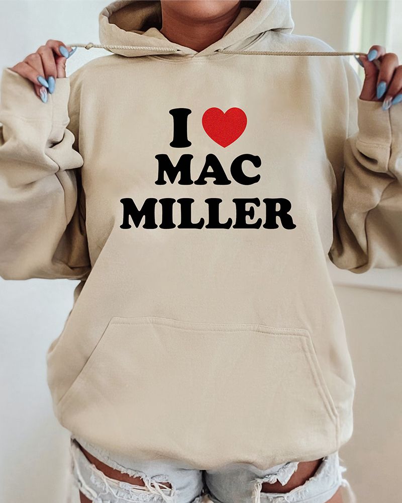 TRENDING I Love Mac Miller Sweatshirt TRENDING I Love Mac Miller Sweatshirt