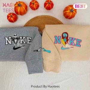 TRENDING Jack and Sally Embroidered Youth Sweatshirt
