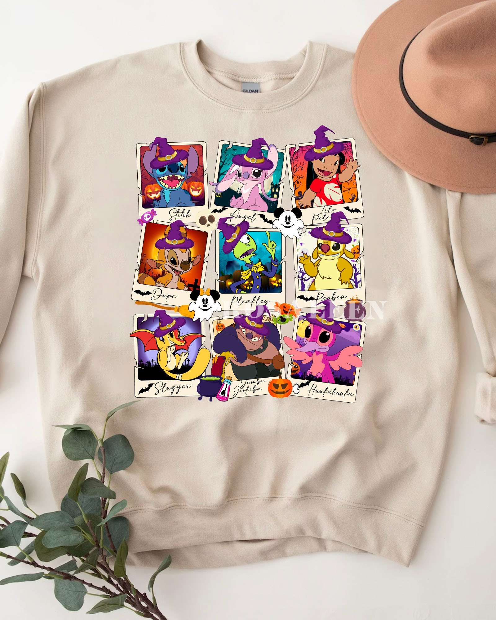 TRENDING Stitch and Friend Halloween Sweatshirt, T-Shirt TRENDING Stitch and Friend Halloween Sweatshirt, T-Shirt