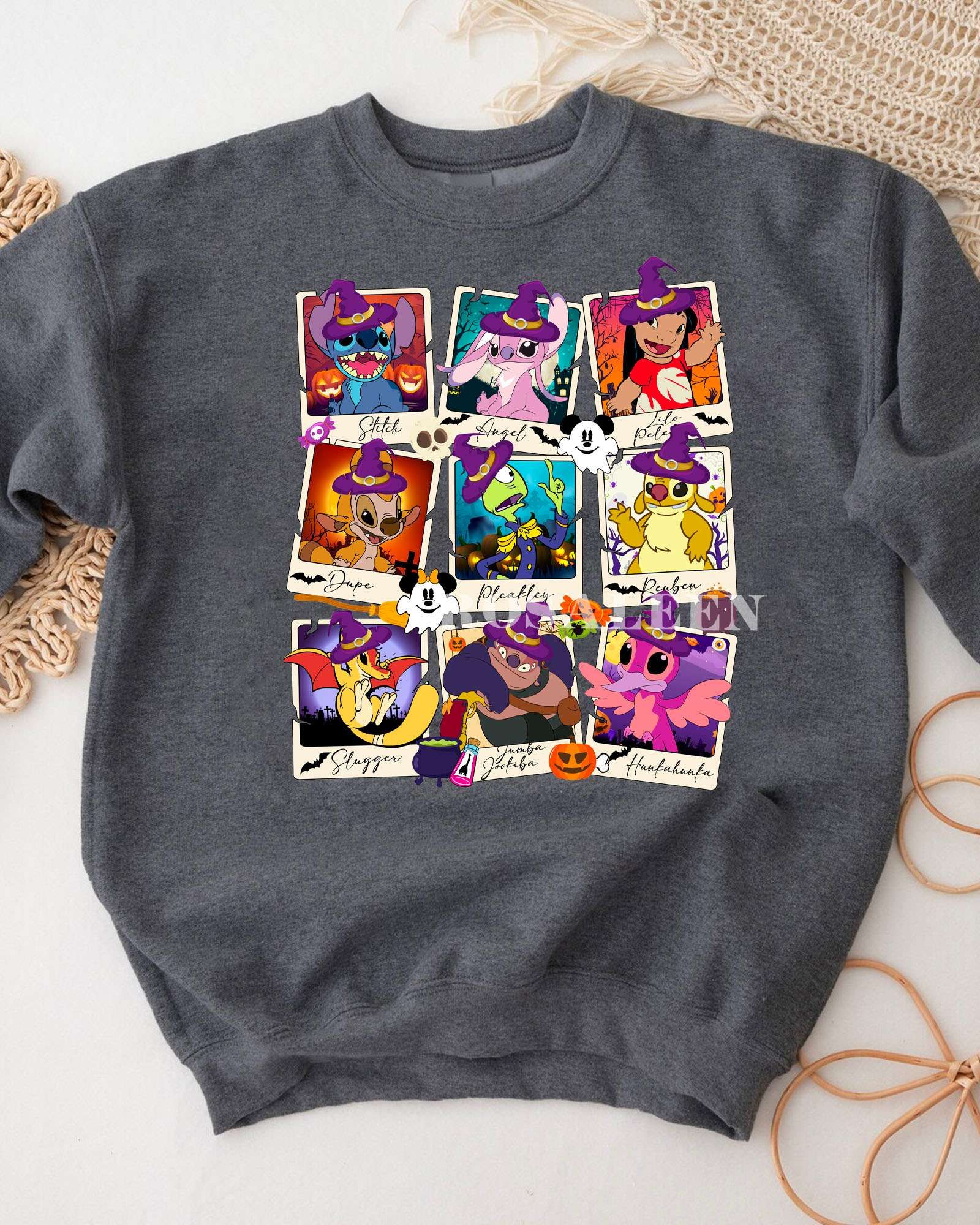 TRENDING Stitch and Friend Halloween Sweatshirt, T-Shirt TRENDING Stitch and Friend Halloween Sweatshirt, T-Shirt