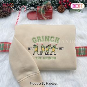 TRENDING The Grinch Est.1957 – Christmas Embroidered Sweatshirt