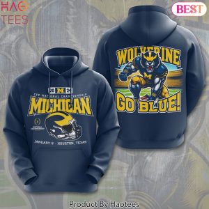 2024 CFP National Championship Michigan Wolverines Go Blue Design Hoodie