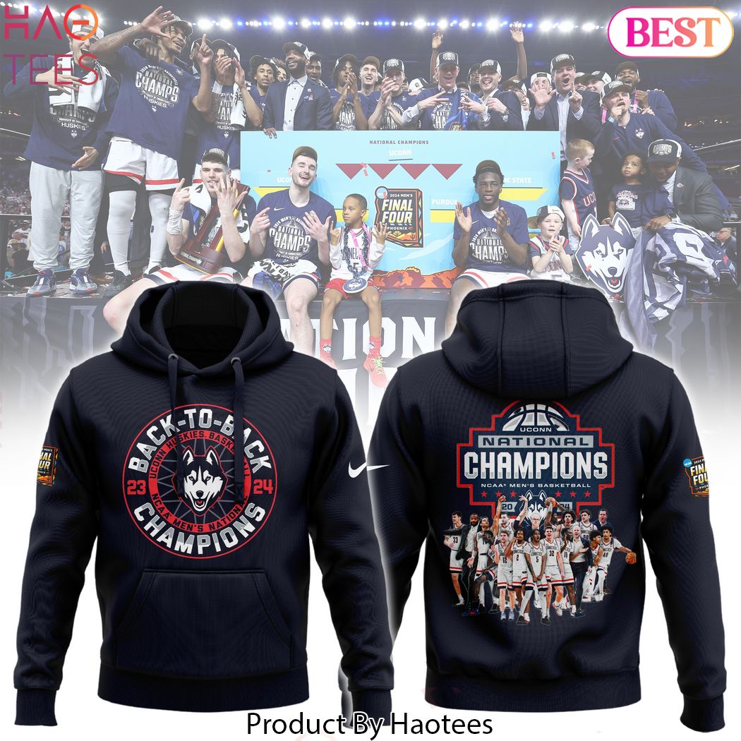 Back To Back UConn Huskies Champions Hoodie
