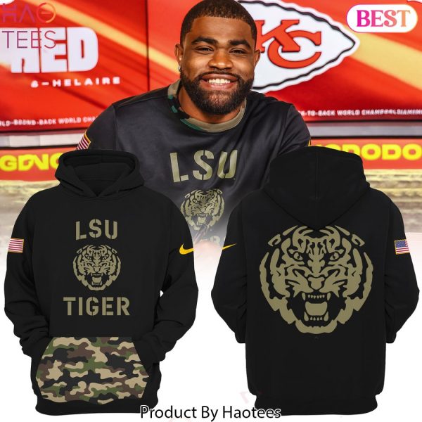 Clyde Edwards-Helaire Veteran LSU Tigers 2024 Hoodie