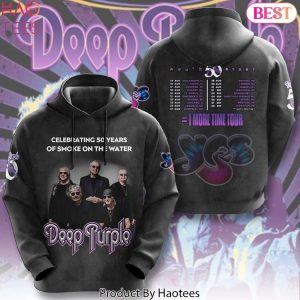 Deep Purple Celebrating 50 Years Of Smoke On The Water Design Hoodie