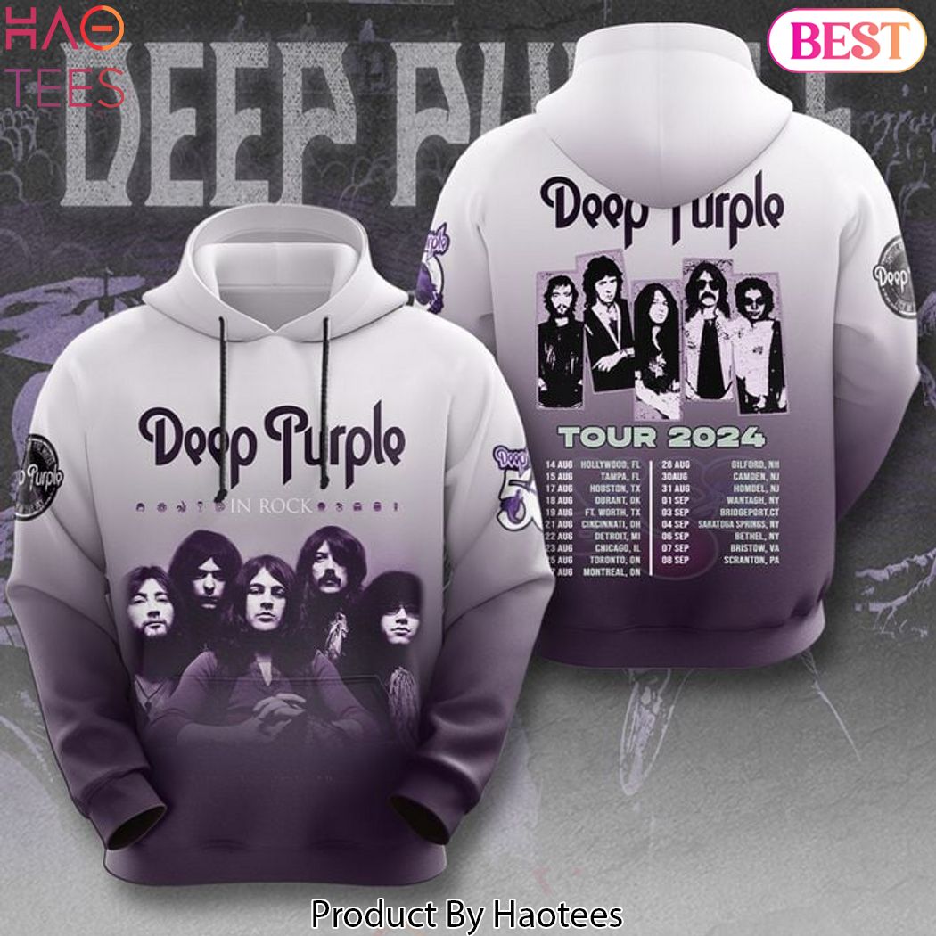 Deep Purple In Rock Tour 2024 Design Hoodie