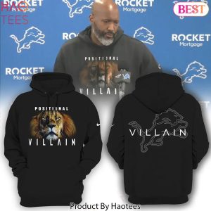 Detroit Lions Positional Villain Special Design Black Hoodie