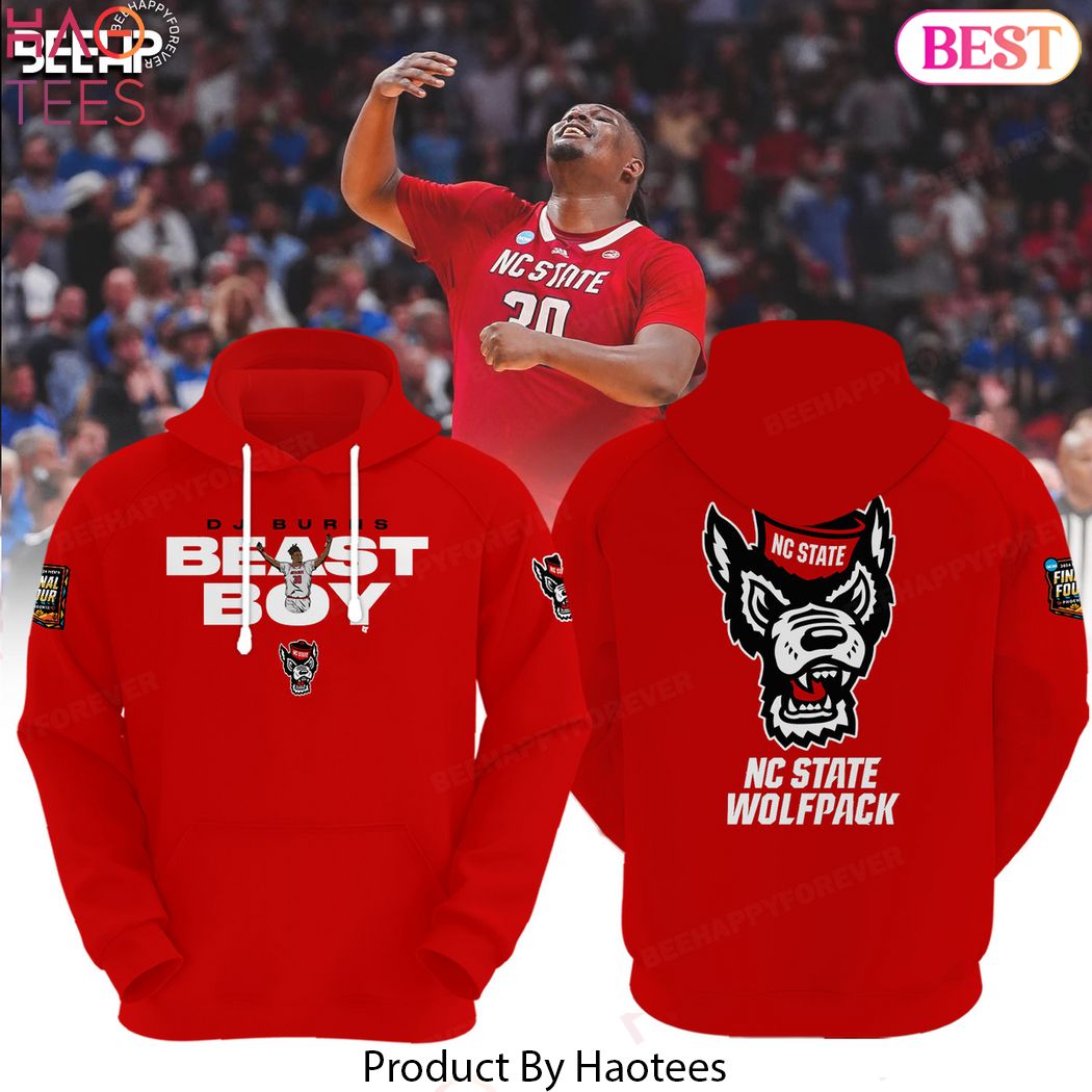 DJ Burns NC State Wolfpack 2024 NCAA Mens Basketball Tournament March Madness Final Four Hoodie