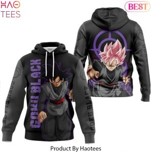 Goku Black Rose Design Black Hoodie
