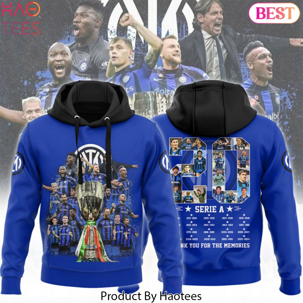 Inter Milan Champions Serie A Thank You For The Memories Hoodie