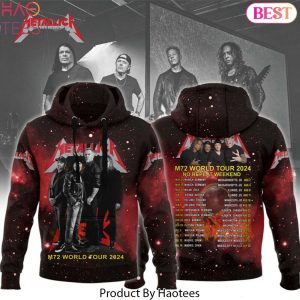 M72 World Tour 2024 No Repeat Weekend Metallica Hoodie