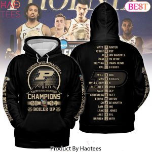 Purdue Boilermaker NCAA Men Basketball National Champions 2024 Boiler Up Hoodie