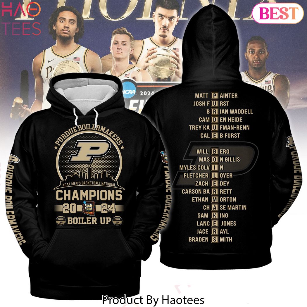 Purdue Boilermaker NCAA Men Basketball National Champions 2024 Boiler Up Hoodie Purdue Boilermaker NCAA Men Basketball National Champions 2024 Boiler Up Hoodie