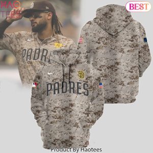 San Diego Padres Design Military Hoodie
