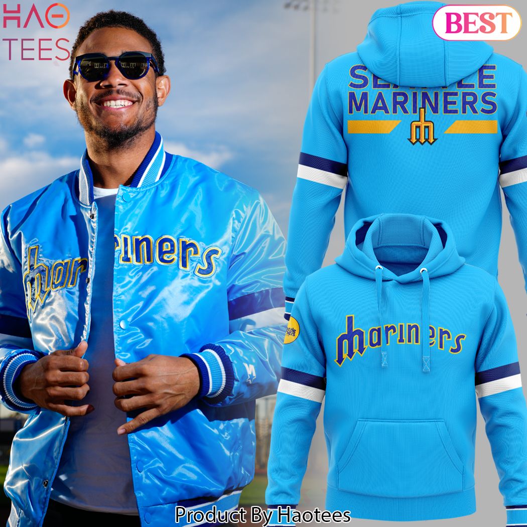 Seattle Mariners Baseball Team Design Blue Hoodie Seattle Mariners Baseball Team Design Blue Hoodie