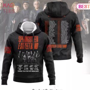 Springsteen E Street Band World Tour 2024 Signature Thank You For The Memories Hoodie