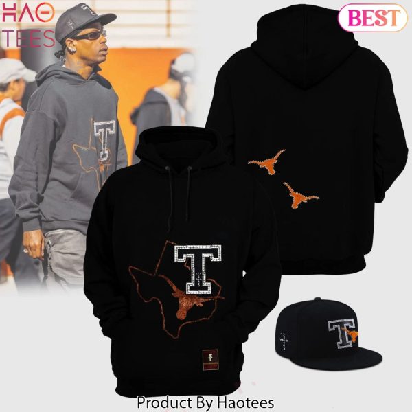 Texas Longhorns Cactus Jack Design Black Hoodie
