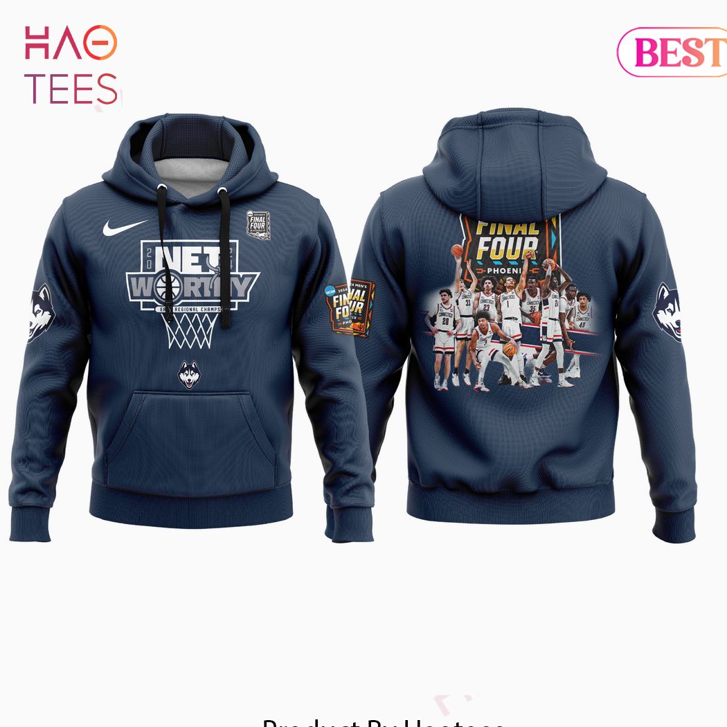 UConn Huskies 2024 Net Worthy East Regional Champs Hoodie