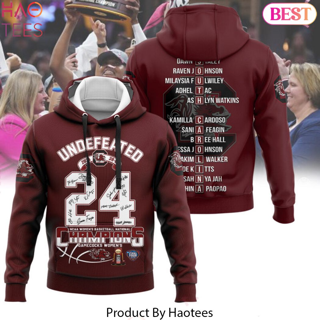 Undefeated 2024 NCAA South Carolina Gamecocks Signature Hoodie