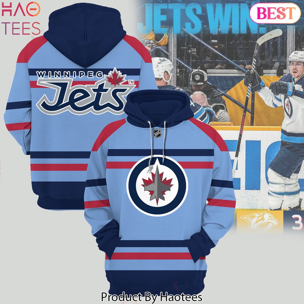 Winnipeg Jets Light Blue Anniversary Premier Breakaway Hoodie