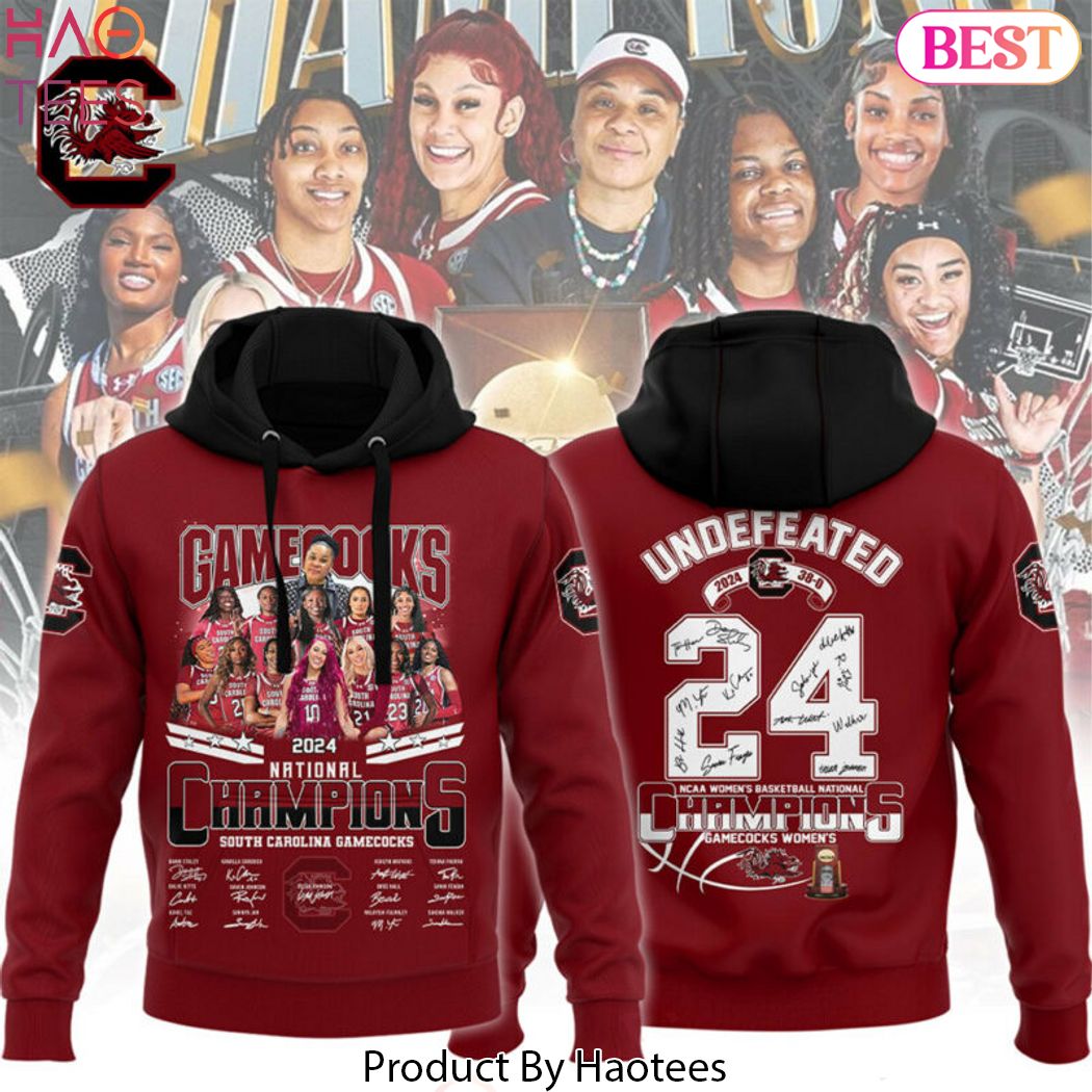 Womens Basketball National Champions South Carolina Gamecocks Signature Design Red Hoodie