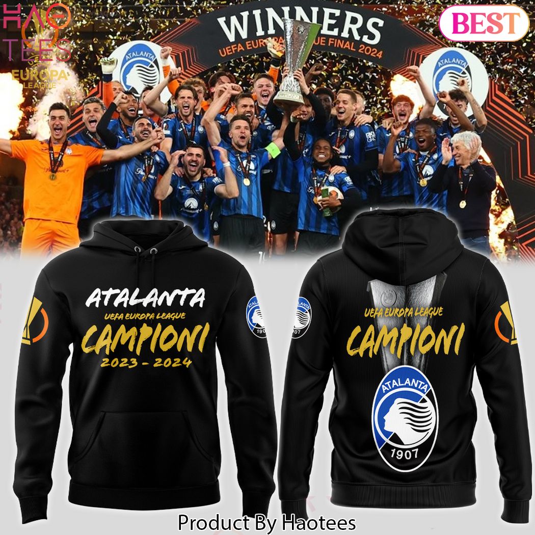 2023-2024 Atalanta B.C Uefa Europa League Campioni Hoodie