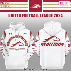 Birmingham Stallions UFL 2024 White Hoodie