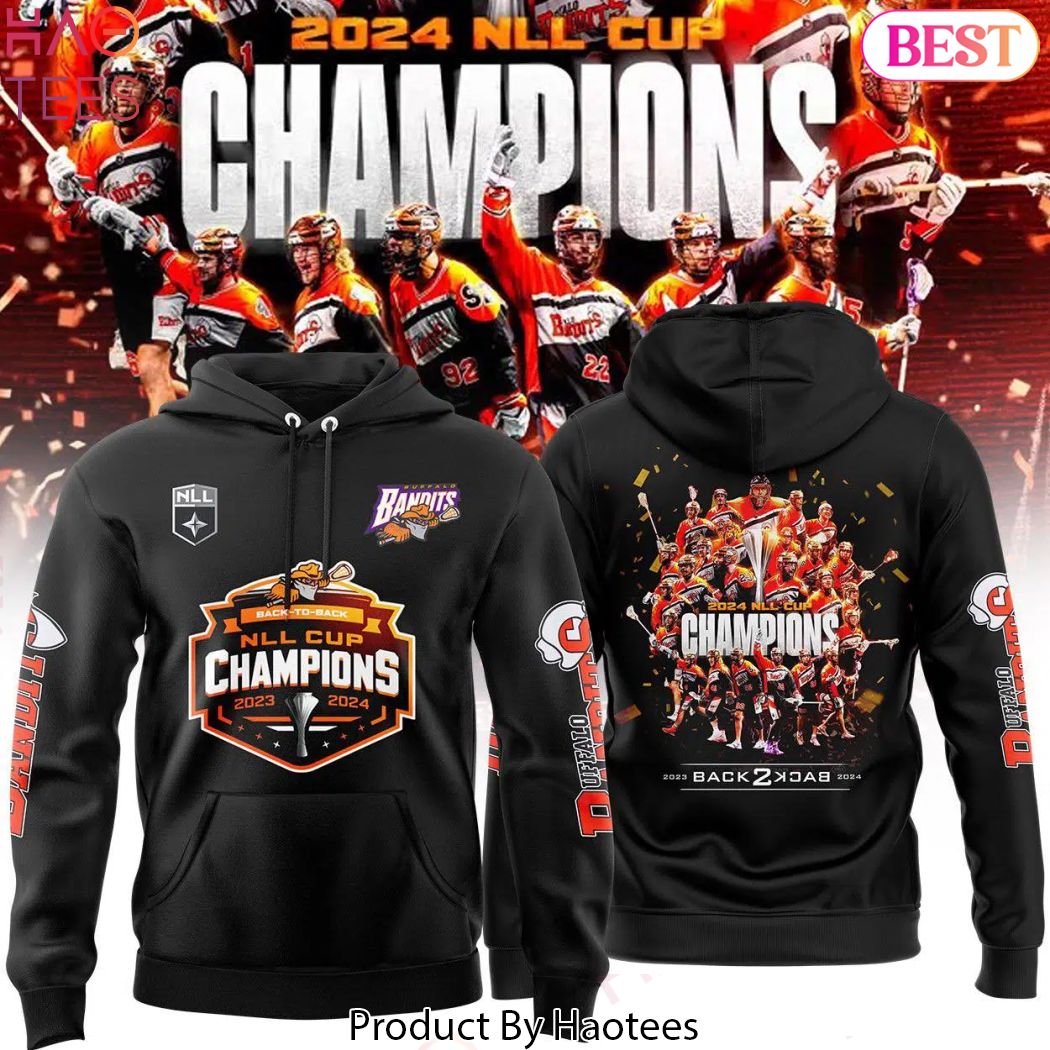 Buffalo Bandits NLL Cup Champions Back 2 Back Hoodie Buffalo Bandits NLL Cup Champions Back 2 Back Hoodie