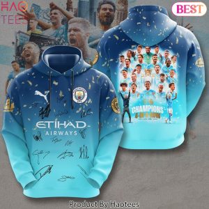 Champions 4 In A Row Manchester City Signature Hoodie